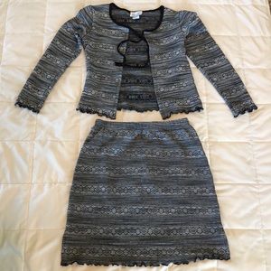 Orange size Medium jacket and Skirt